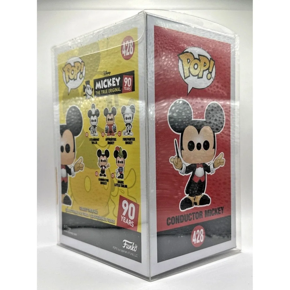 Conductor Mickey Disney 90 Years The True Original Funko Pop #428 in Protector